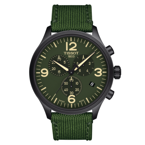 Tissot Chrono XL Black PVD / Green